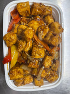 Tofu or Fried Tofu With Rich Flavor Oyster Sauce